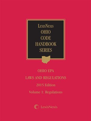 cover image of Ohio EPA Laws with New Cover